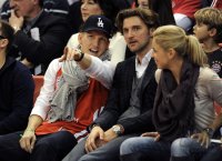 Basketball 1. Bundesliga 2011/2012: Bastian Schweinsteiger , Sportdirektor Marko Pesic (v. li., FC Bayern Muenchen)