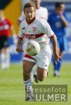 FUSSBALL 1. Bundesliga Horst Heldt  (VfB) am Ball
