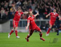 FUSSBALL  International CHL 09/10: JUBEL ROBBEN (FC Bayern  Muenchen)