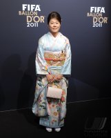 Fussball International  FIFA Ballon d Or 2011:  Siegerin Homare Sawa (Japan)