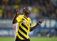 Fussball  1. Bundesliga  14/15: JUBEL Adrian Ramos (Borussia Dortmund)