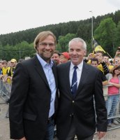 FUSBALL  Meistertrainer Klopp  (BVB Dortmund)  beim Empfang im Heimatort  Glatten
