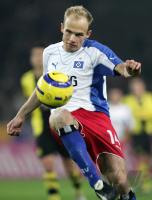 Fussball 1. Bundesliga: HSV, JAROLIM Einzelaktion am Ball