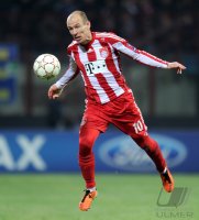 Fussball CHL  Saison 2010/2011: Arjen Robben (FC Bayern Muenchen)