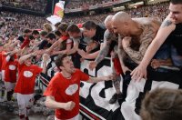 FUSSBALL DFB POKAL  Saison 2012/2013: JUBEL Christian Gentner (VfB Stuttgart)