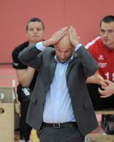 Volleyball  1. Bundesliga  10/11: Trainer  Mueller-Angstenberger (ENBW TV Rottenburg)  ENBW TV Rottenburg - SCC Berlin