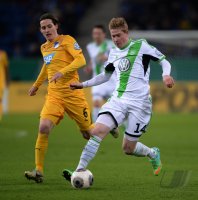 Fussball DFB Pokal Viertelfinale 13/14: TSG 1899 Hoffenheim - VfL Wolfsburg