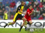 Fussball 1. Bundesliga: Hannover - Dortmund, Zweikampf