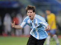 FUSSBALL INTERNATIONAL:  JUBEL Lionel MESSI (Argentinien)
