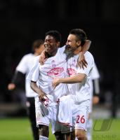 FUSSBALL  International CHL 09/10: JUBEL David Alaba, Diego Contento (v. li., FCB)