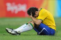 FUSSBALL  Olympia 2008   Viertelfinale  Maenner   Brasilien - Kamerun