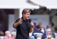 Politik, Wahlkampf Buendnis 90/Die Gruenen: Gruenen Bundesvorsitzender Robert Habeck