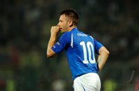 Fussball International EM 2012-Qualifikation:  BABYJUBEL von Antonio Cassano (Italien)