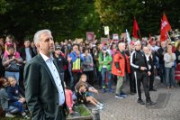 Gegendemo zum Streitgespraech OB Palmer und AfD Landesvorsitzender Frohnmaier in Tuebingen