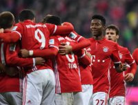Fussball 1. Bundesliga Saison 16/17: FC Bayern Muenchen - VfL Wolfsburg