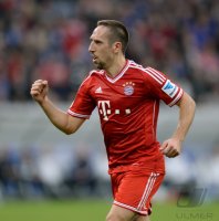 Fussball  1. Bundesliga  13/14: JUBEL Franck Ribery (FC Bayern Muenchen)