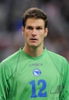 Fussball International EM 2012-Qualifikation:  Torwart Asmir Begovic (Bosnien-Herzegowina)