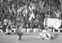 Fussball Testspiel Bayern-Cosmos: Rummenigge, Beckenbauer