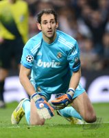 FUSSBALL INTERNATIONAL CHL ACHTELFINALE 12/13:  Torwart Diego Lopez (Real Madrid)