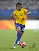 FUSSBALL  Olympia 2008  Peking  Spiel um Platz 3 Belgien - Brasilien