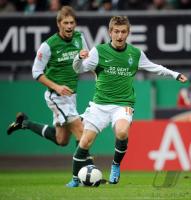 FUSSBALL, 1. BUNDESLIGA, 9. Spieltag: Werder Bremen, HUNT und MARIN