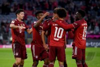Fussball 1. Bundesliga Saison 21/22: FC Bayern Muenchen -  Hertha BSC Berlin