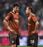 Fussball 1. Bundesliga : Florian Bruns, Matthias Lehmann (v.li., FC St. Pauli)