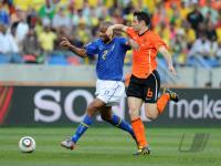 FUSSBALL WM 2010, VIERTELFINALE: Holland - Brasilien