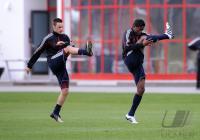 Fussball 1. Bundesliga: Diego Contento, David Alaba  (v. li., FCB)