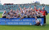 Fussball Frauen FIFA U 17  WM  2008   Siegerehrung