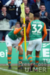 Fussball 1. Bundesliga: Bremen - Koeln, Jubel Ailton und Micoud