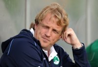 Fussball 1. Bundesliga :  Trainer Mike Bueskens (Greuther Fuerth)