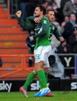 Fussball: 1. Bundesliga Saison 2010/2011: Bremen, ALMEIDA  und ARNAUTOVIC