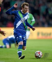 Fussball, 1. Bundesliga  Saison 2014/2015: SV Werder Bremen - VfL Wolfsburg