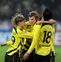 Fussball 1. Bundesliga  Saison 2010/2011:  Borussia Dortmund - Borussia Moenchengladbach