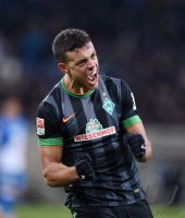 Fussball  1. Bundesliga  14/15: JUBEL Franco Di Santo (SV Werder Bremen)