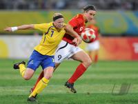 FUSSBALL  Olympia 2008   Viertelfinale  Frauen   Schweden - Deutschland