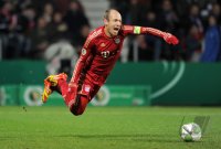 Fussball DFB Pokal 11/12 : Arjen Robben (FC Bayern Muenchen)