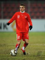 FUSSBALL LAENDERSPIEL U20: Schweiz, ABEGGLEN Einzelaktion