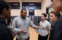 Basketball 1. Bundesliga 15/16 Hauptrunde: Trainer Tyron McCoy (Walter Tigers Tuebingen)