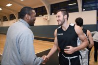 Basketball 1. Bundesliga 15/16 Hauptrunde: Trainer Tyron McCoy (Walter Tigers Tuebingen)