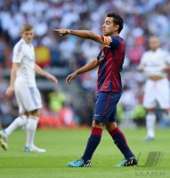 Fussball Primera Division El Clasico 14/15: Xavi Hernandez (Barca)