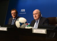 Fussball  International: FIFA Praesident Joseph S. Blatter (Schweiz)