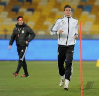 Fussball Training  der Deutsche Nationalmannschaft in Kiew