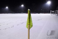 Fussball Regionalliga Suedwest 20/21: Schmuckbild Trainingsplatz TSG Ballingen bei Schnee