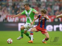 Fussball 1. Bundesliga Saison 14/15: FC Bayern Muenchen - VfL Wolfsburg