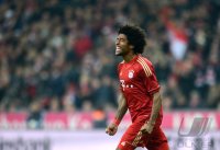 Fussball 1. Bundesliga, Saison 2012/2013:  Jubel nach dem Tor zum 4:0 durch Dante (FC Bayern Muenchen)