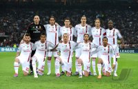 FUSSBALL INTERNATIONAL  CHL Viertelfinale 11/12: Teamfoto AC Mailand