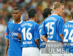Fussball 1. Bundesliga: Bochum, Spieler in der Mauer