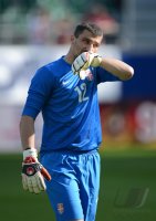 Fussball International Freundschaftsspiel: Torwart Damir Kahriman (Serbien)